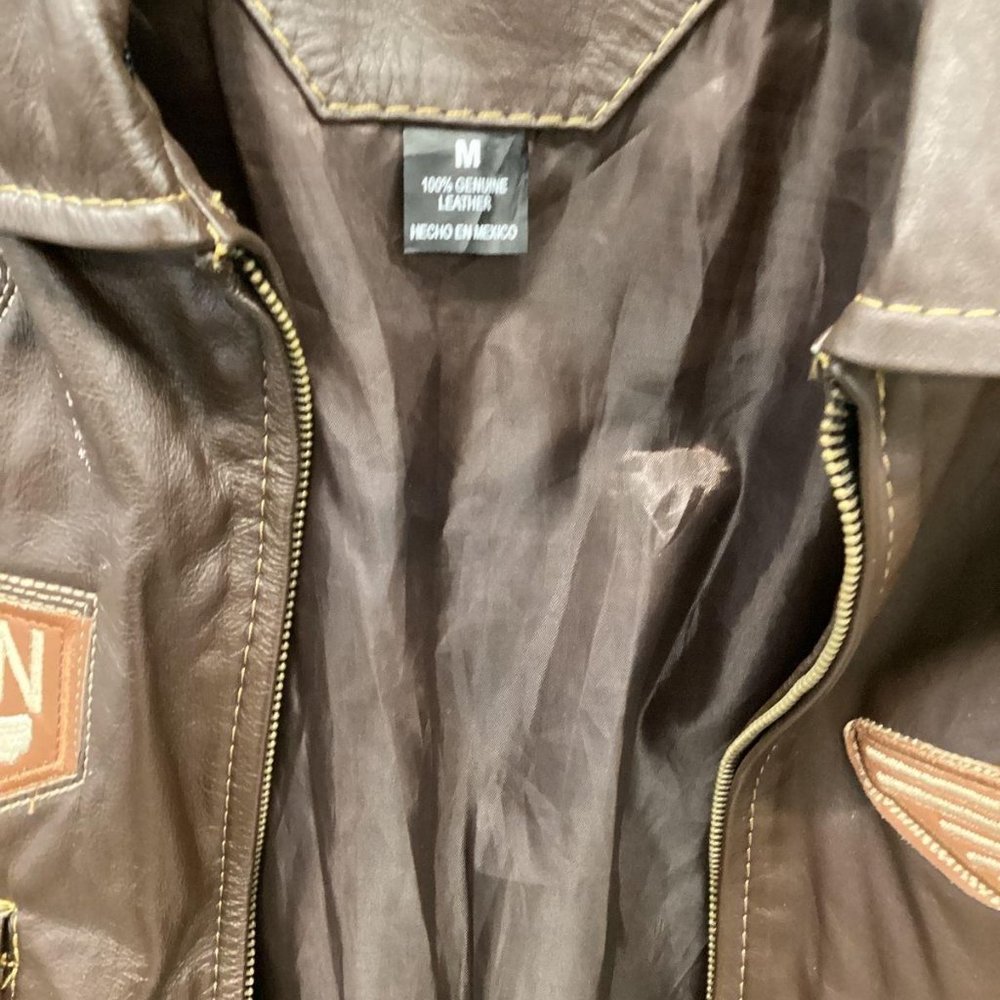 Top gun aviator leather jacket "Movie inspired" - Picture 2 of 4